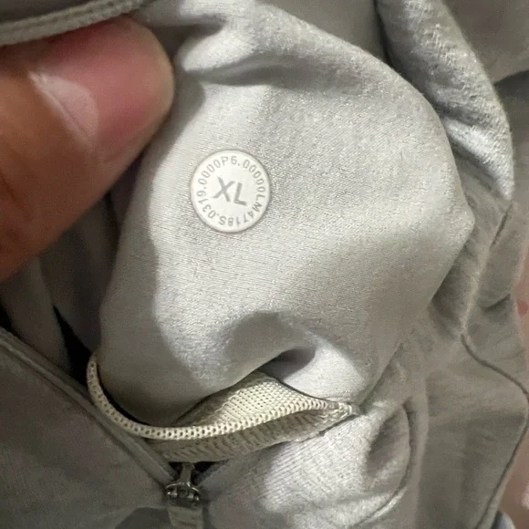 Lululemon City Sweat Zip HoodieHeathered Ultra Light Grey / Sea Salt